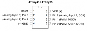 ATtiny45-85 Pin